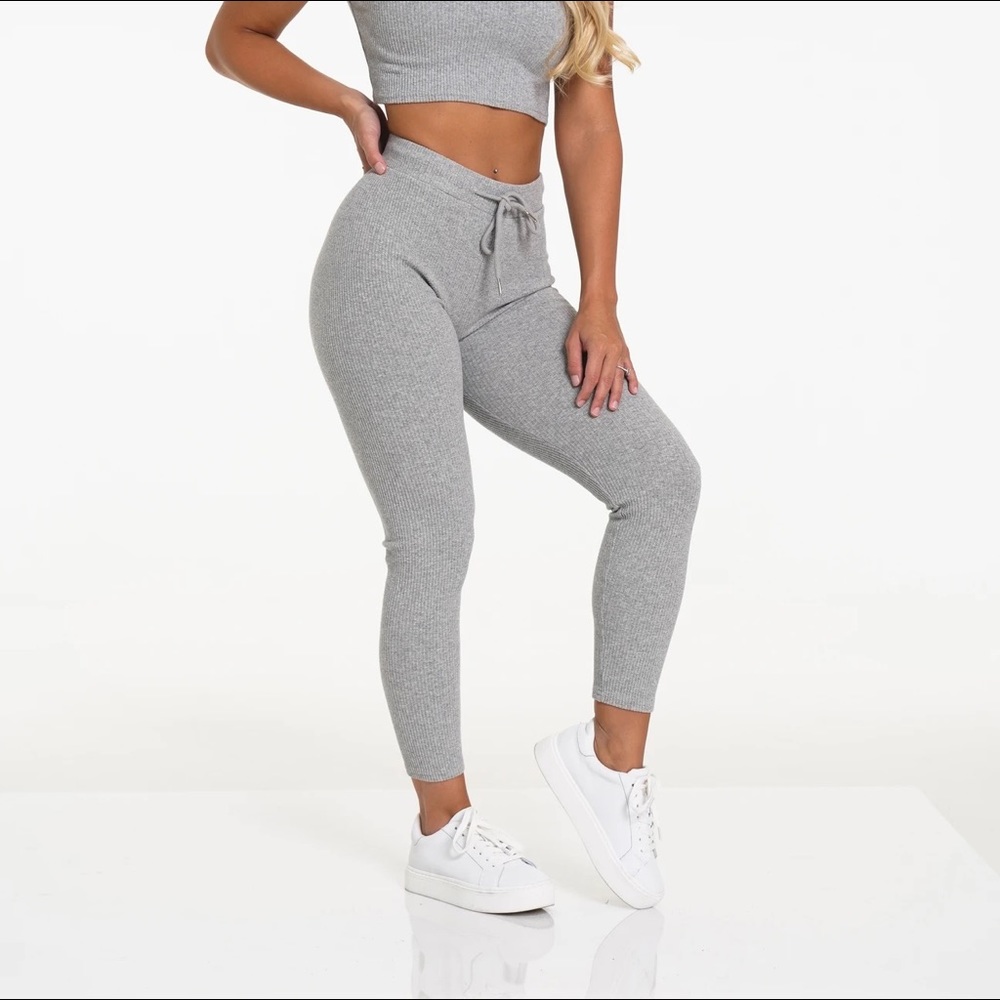 NVGTN Grey Lazy Day Lounge Bottoms